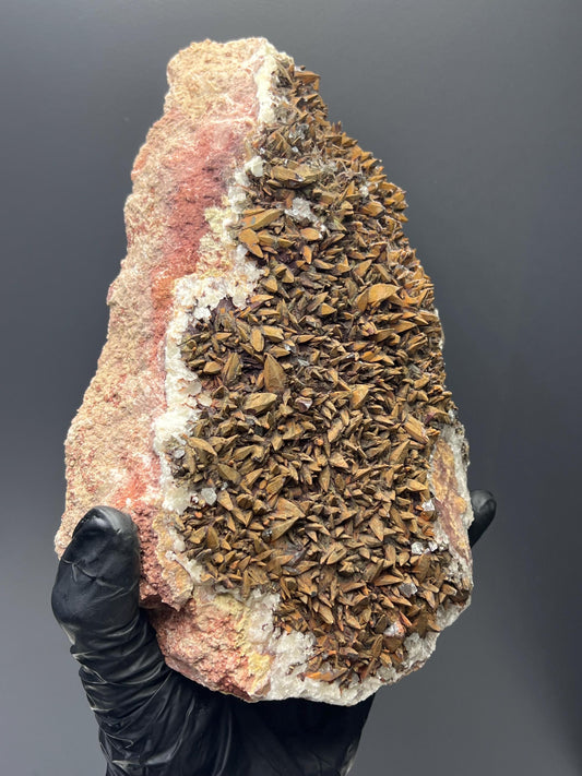 Large Size Feather Brown Crystal Calcite Specimen