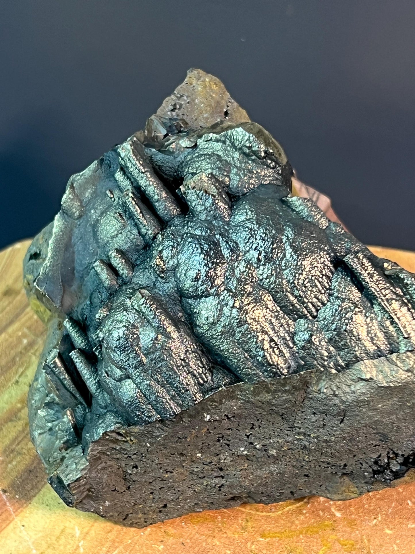 "Museum Grade" Golden Color Botryoidal And Stalactite Formation Goethite - Crystal Gemstone AE