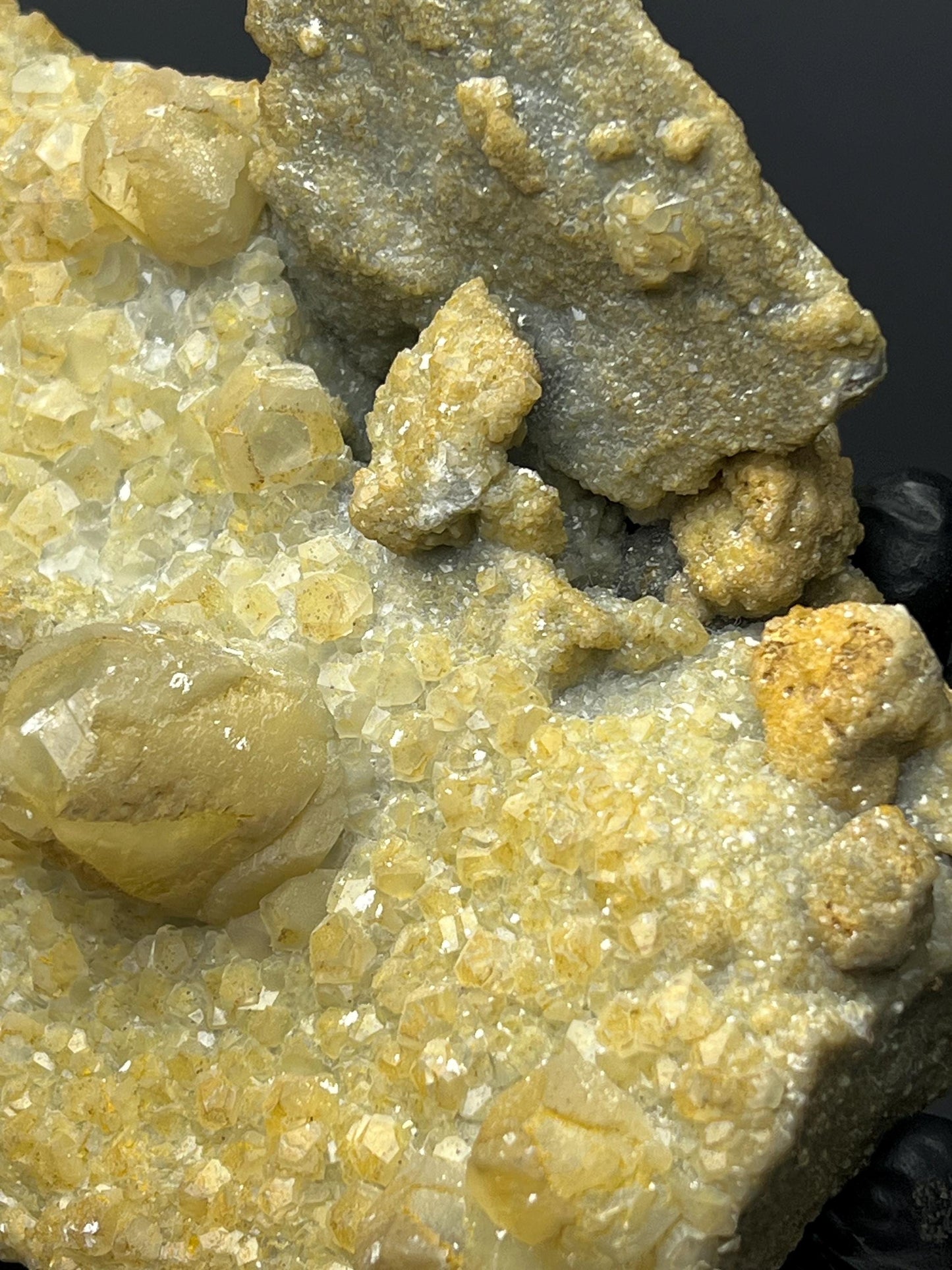 Golden Yellow Crystal Calcite