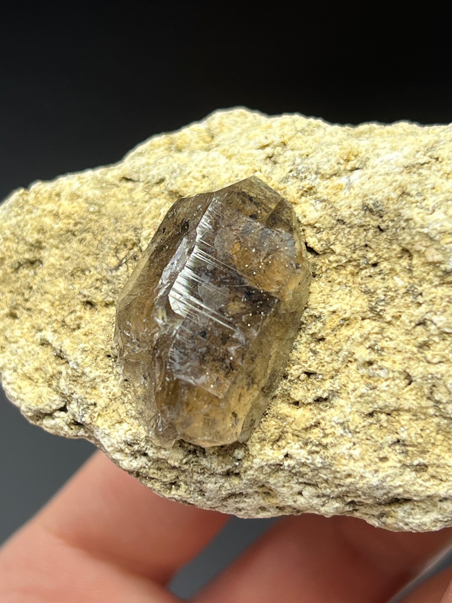 Smoky Quartz On Matrix