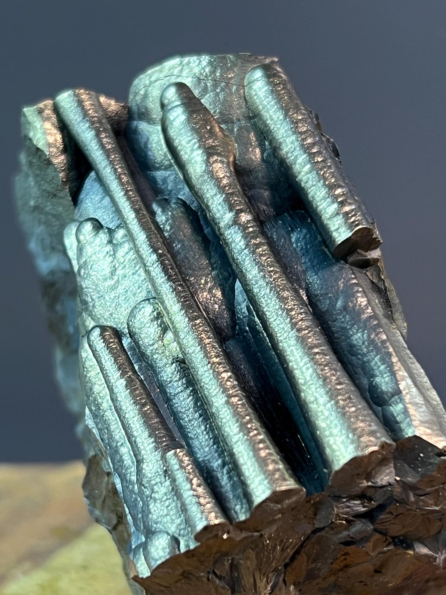 "Museum Grade" Golden Color Stalactite Goethite - Crystal Gemstone AE