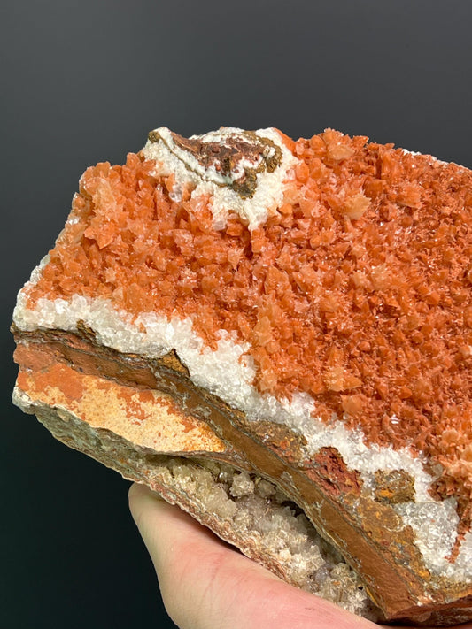 Museum Grade, Orange Crystal Calcite Specimen, 2,2kg