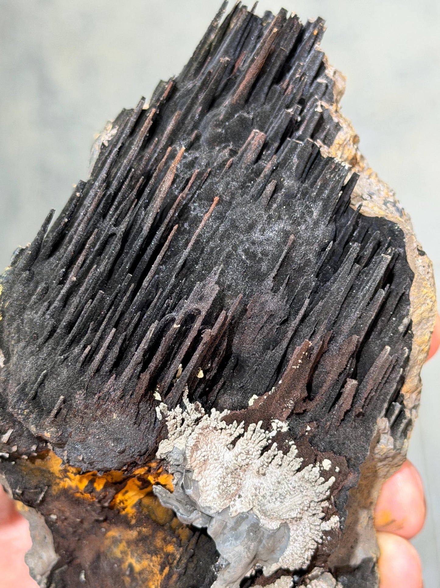 Museum Quality! Specularite And Limonite With Stalactite Goethite, For Special Collection