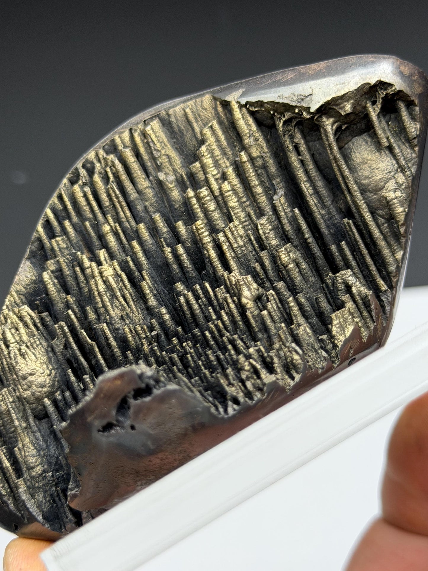 Museum Quality, Golden Color Stalactite Goethite, Special Collection Piece