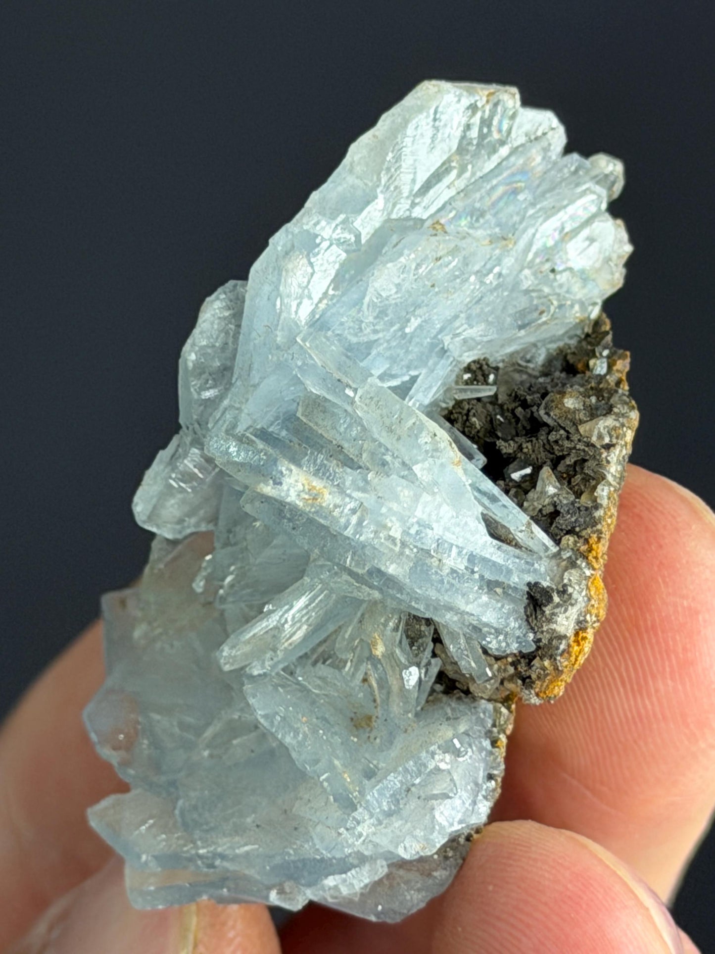 Blue Barite Crystals