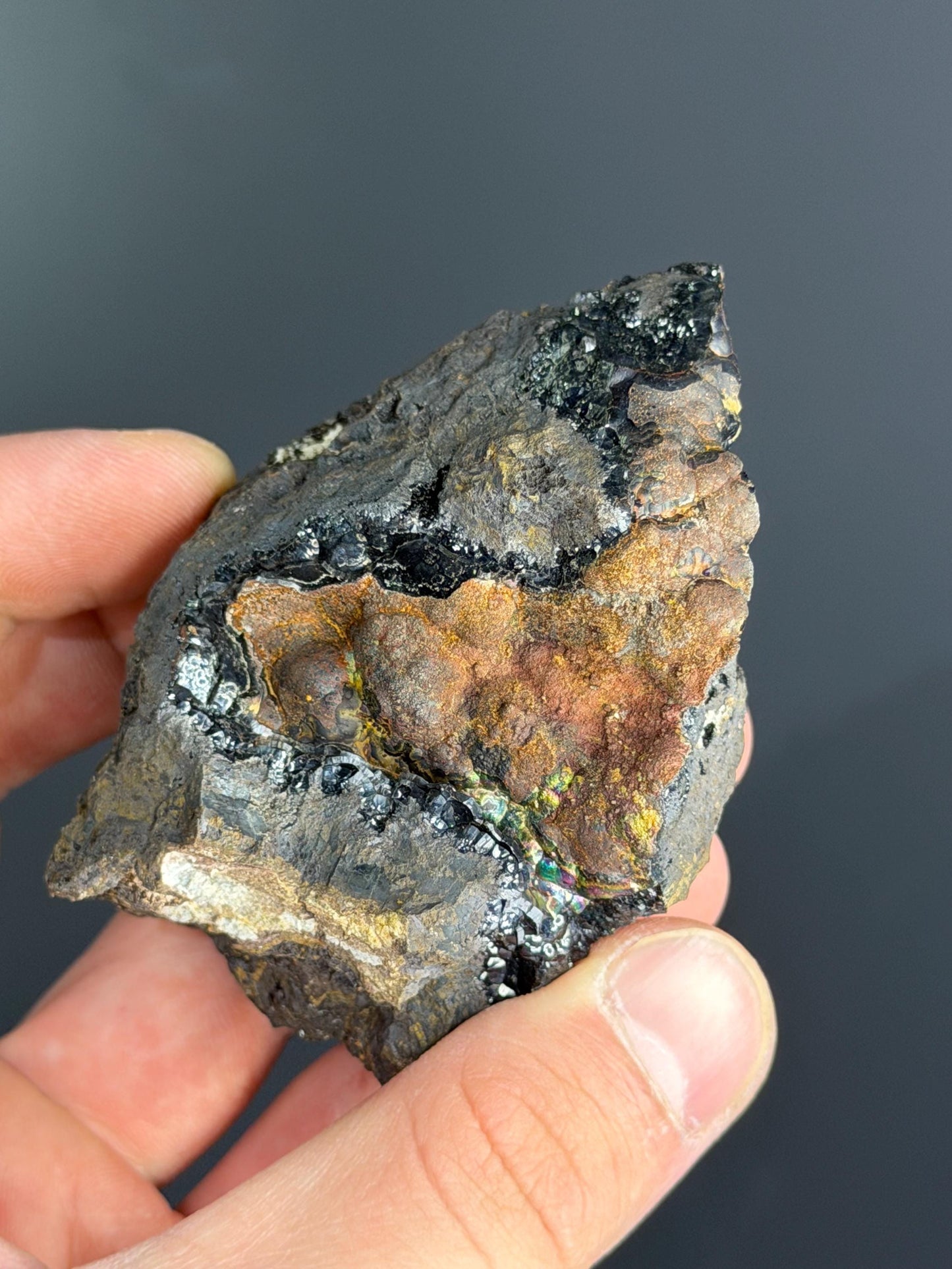 Natural Colored Alloy Irisdescent Botryoidal Goethite