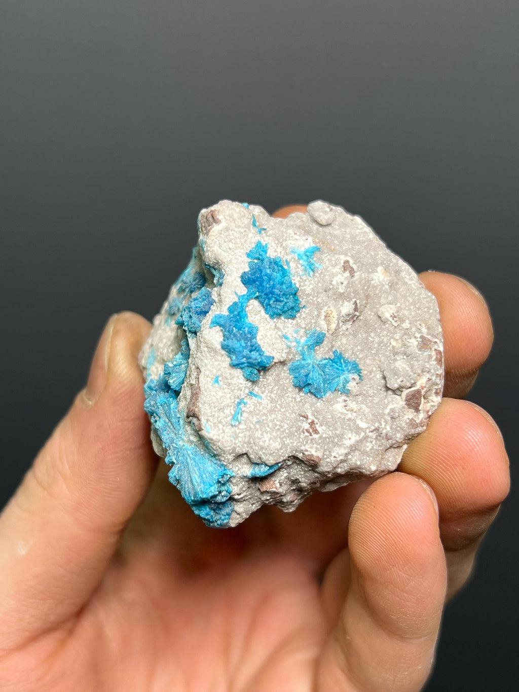Pentagonite On Stilbite Specimen, 74gram - Crystal Gemstone AE 
