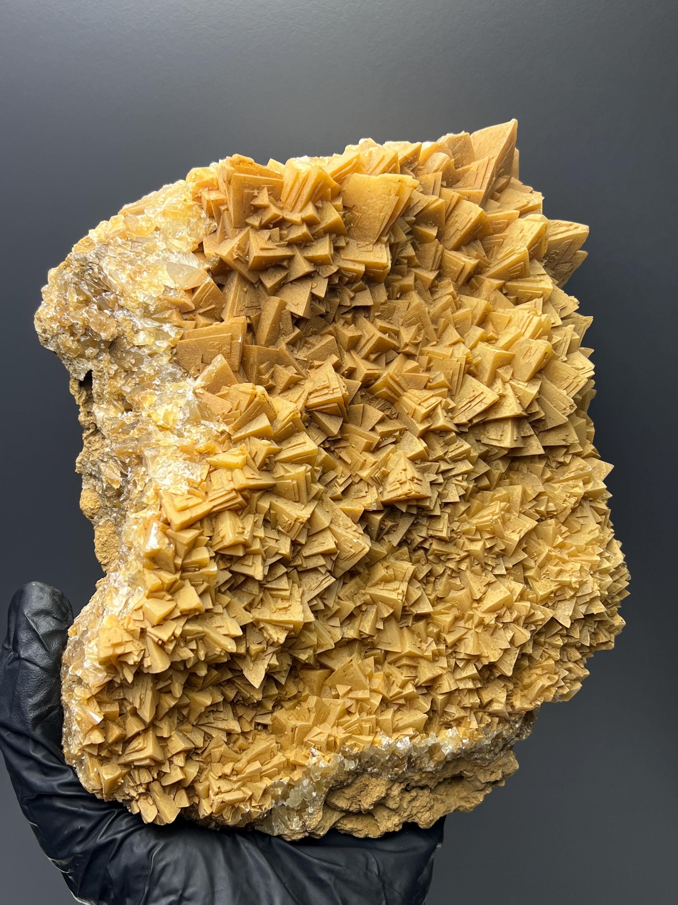 Very Special! Large Size Orange Crystal Calcite - Crystal Gemstone AE 