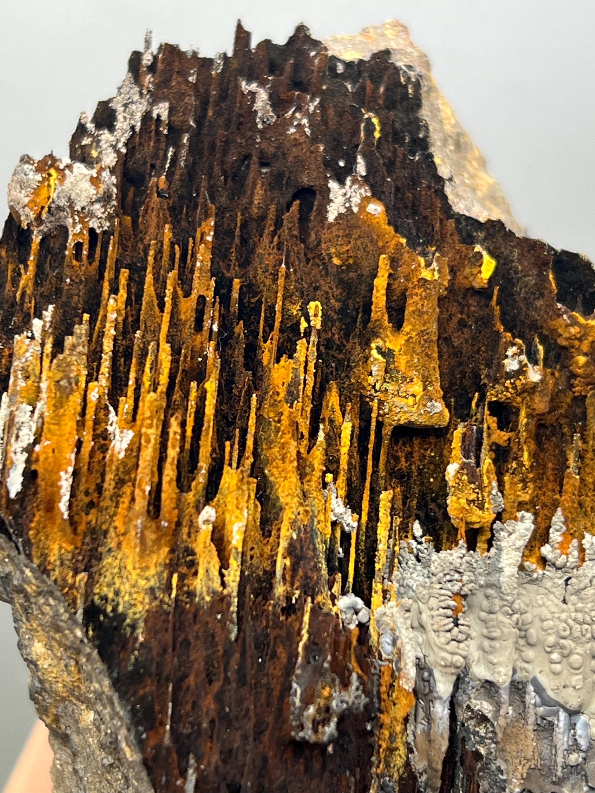 Special Quality Limonite And Specularite On Stalactite Goethite - Crystal Gemstone AE 