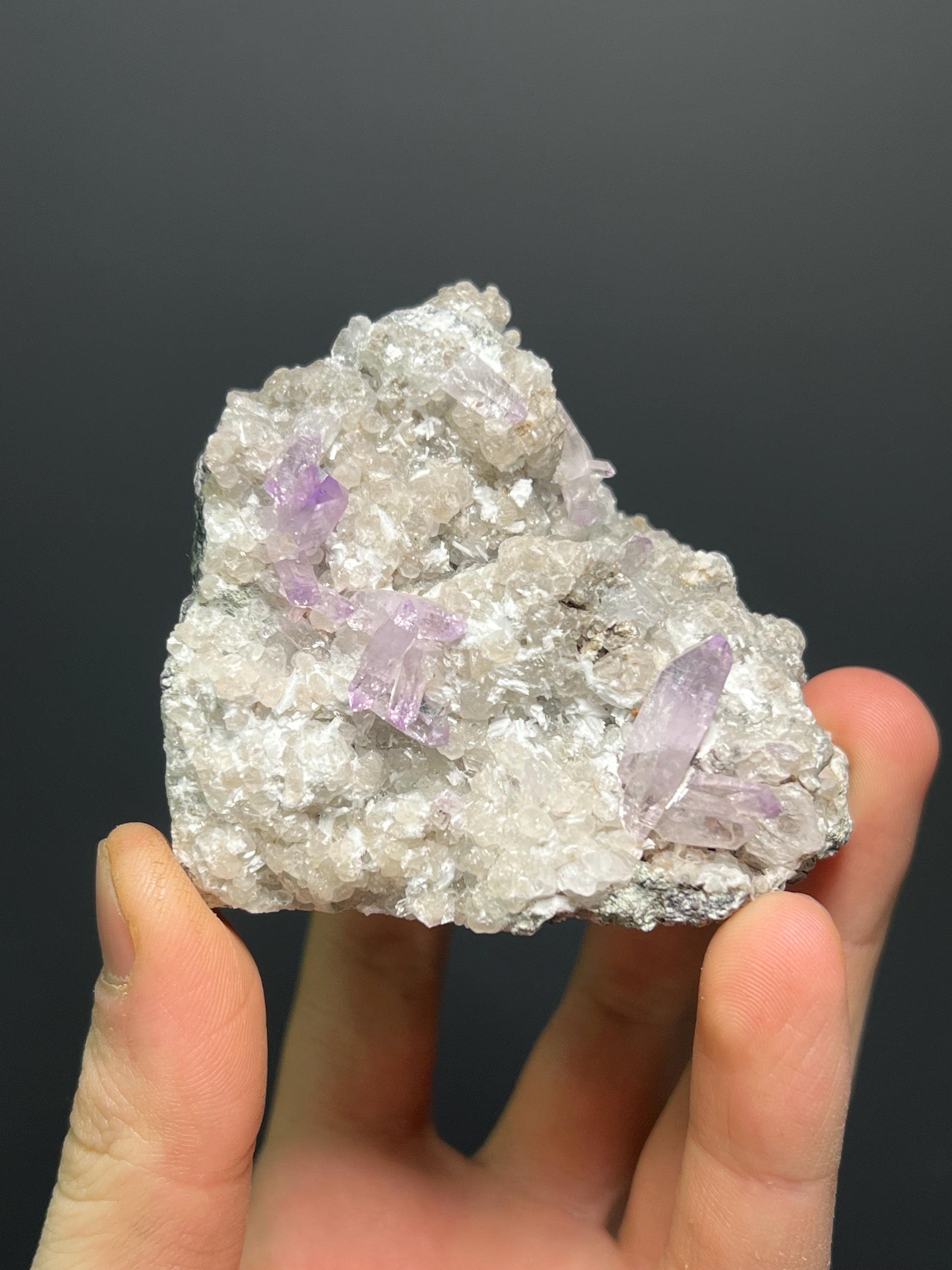 Quartz War Amethyst Specimen - Crystal Gemstone AE 