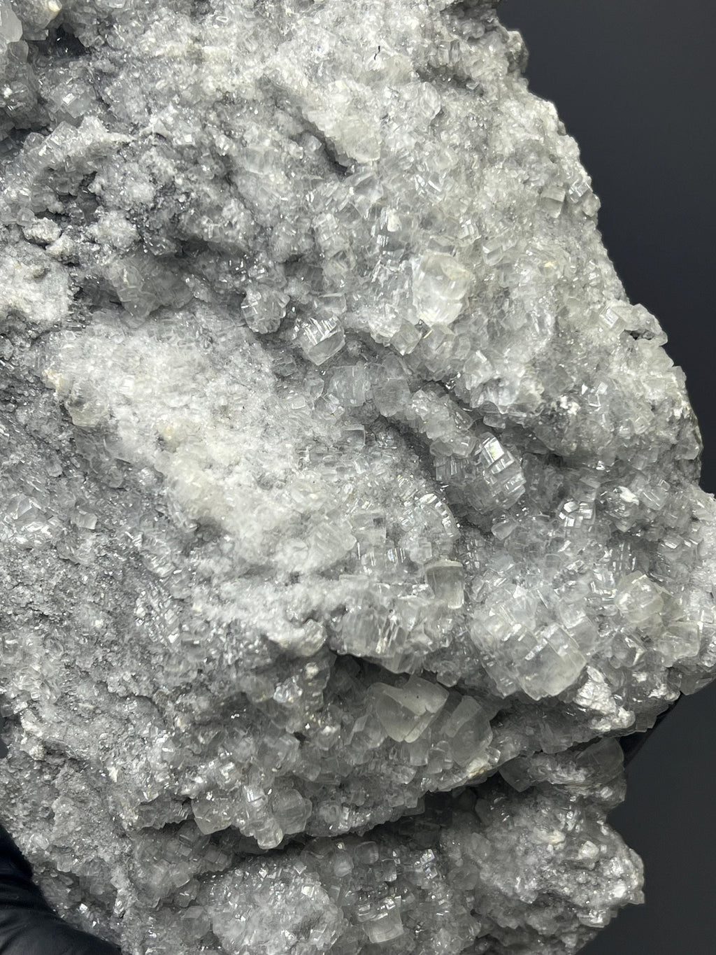 Special Cubic Clear Crystal Calcite On Gray Calcite - Crystal Gemstone AE 
