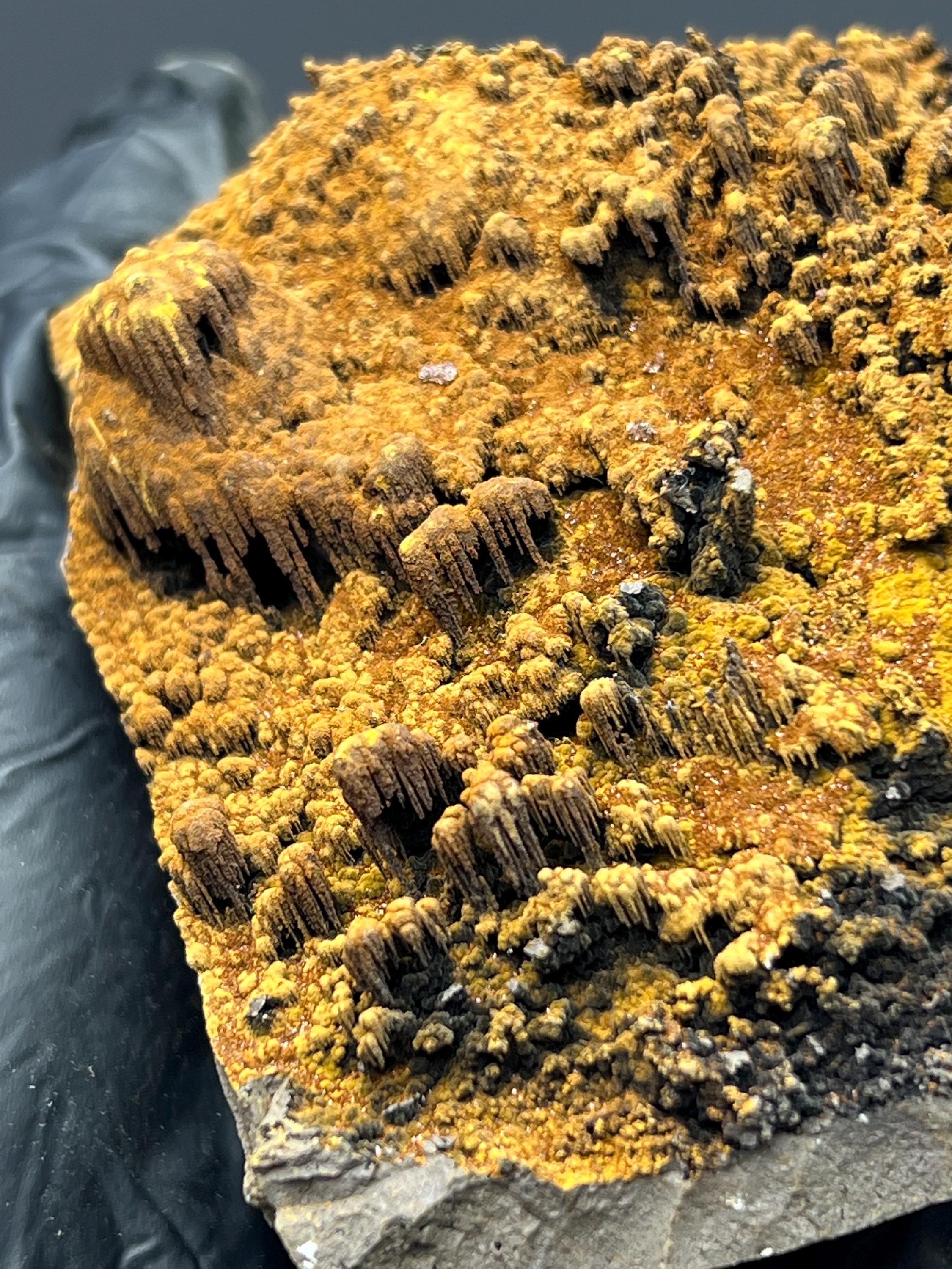 Limonite With Small Stalactites Goethite Specimen - Crystal Gemstone AE 