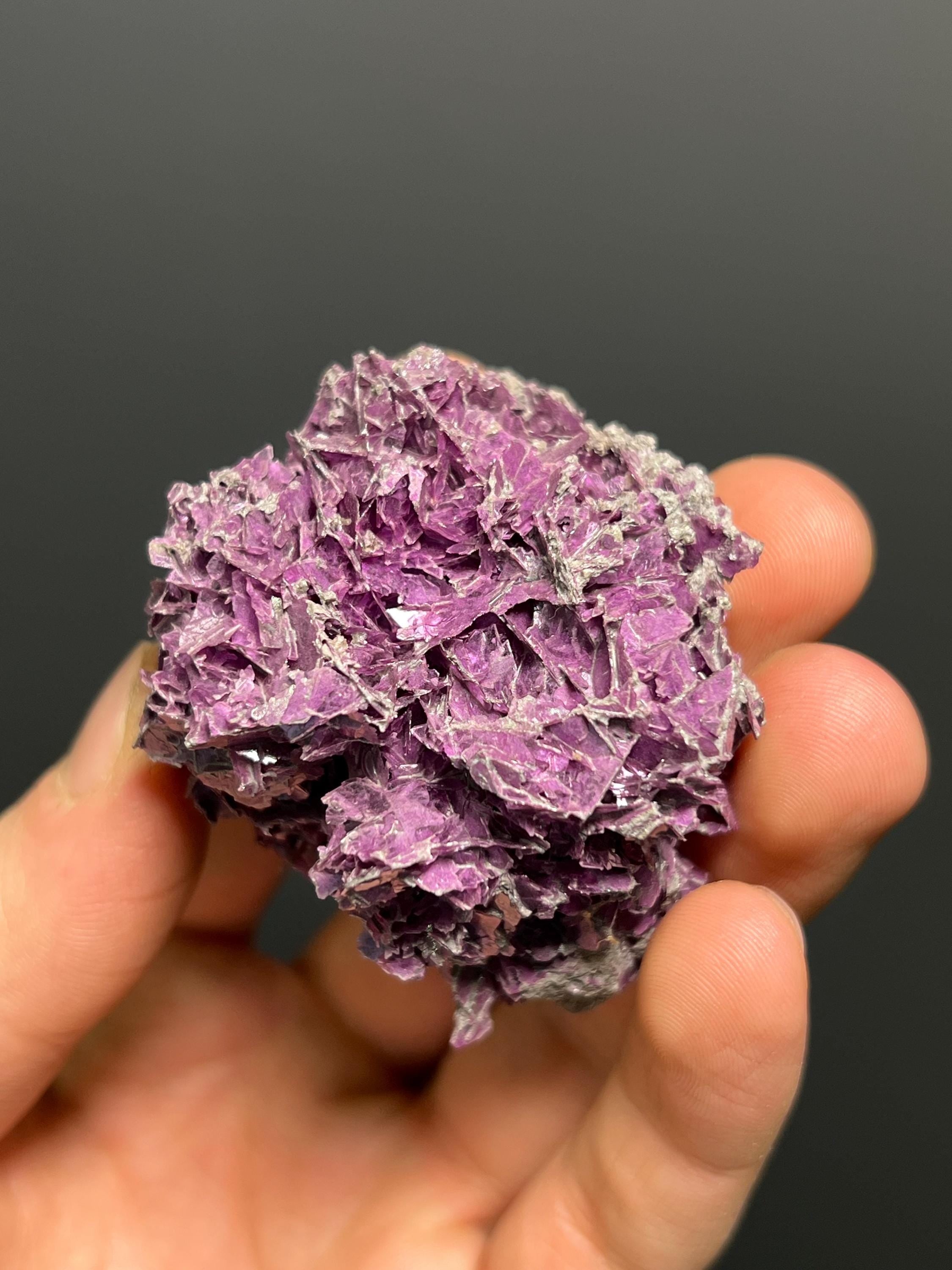Purple Mica Lepidolite Crystal Specimen - Australia - Crystal Gemstone AE 