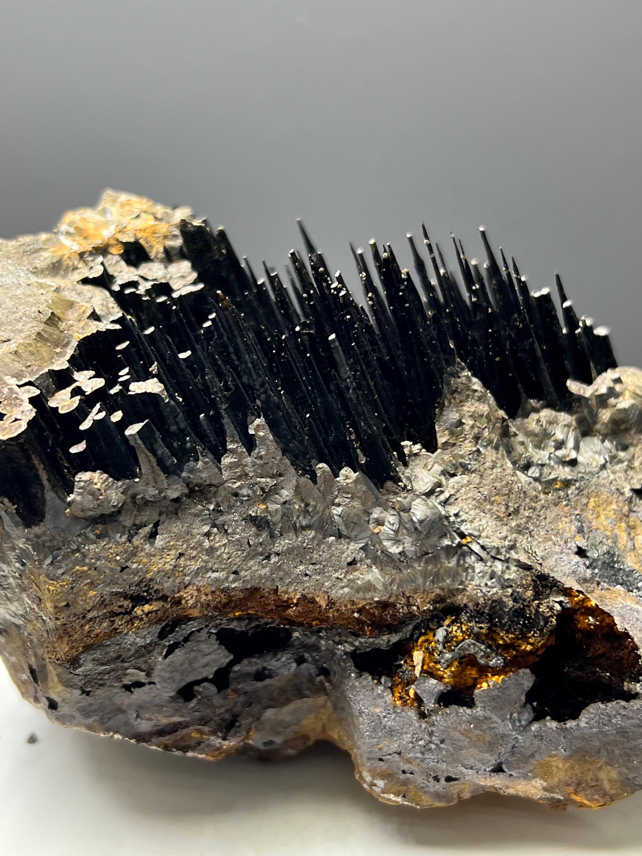Museum Grade, Velvet Function Stalactite Goethtie, For Special Collection - Crystal Gemstone AE 