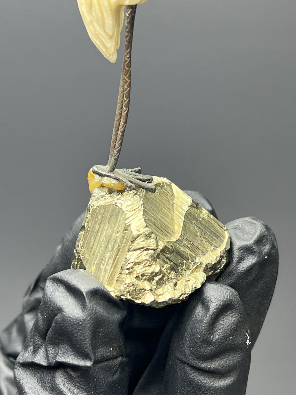 Pyrite Stone With Natural Stone Bird - Crystal Gemstone AE 