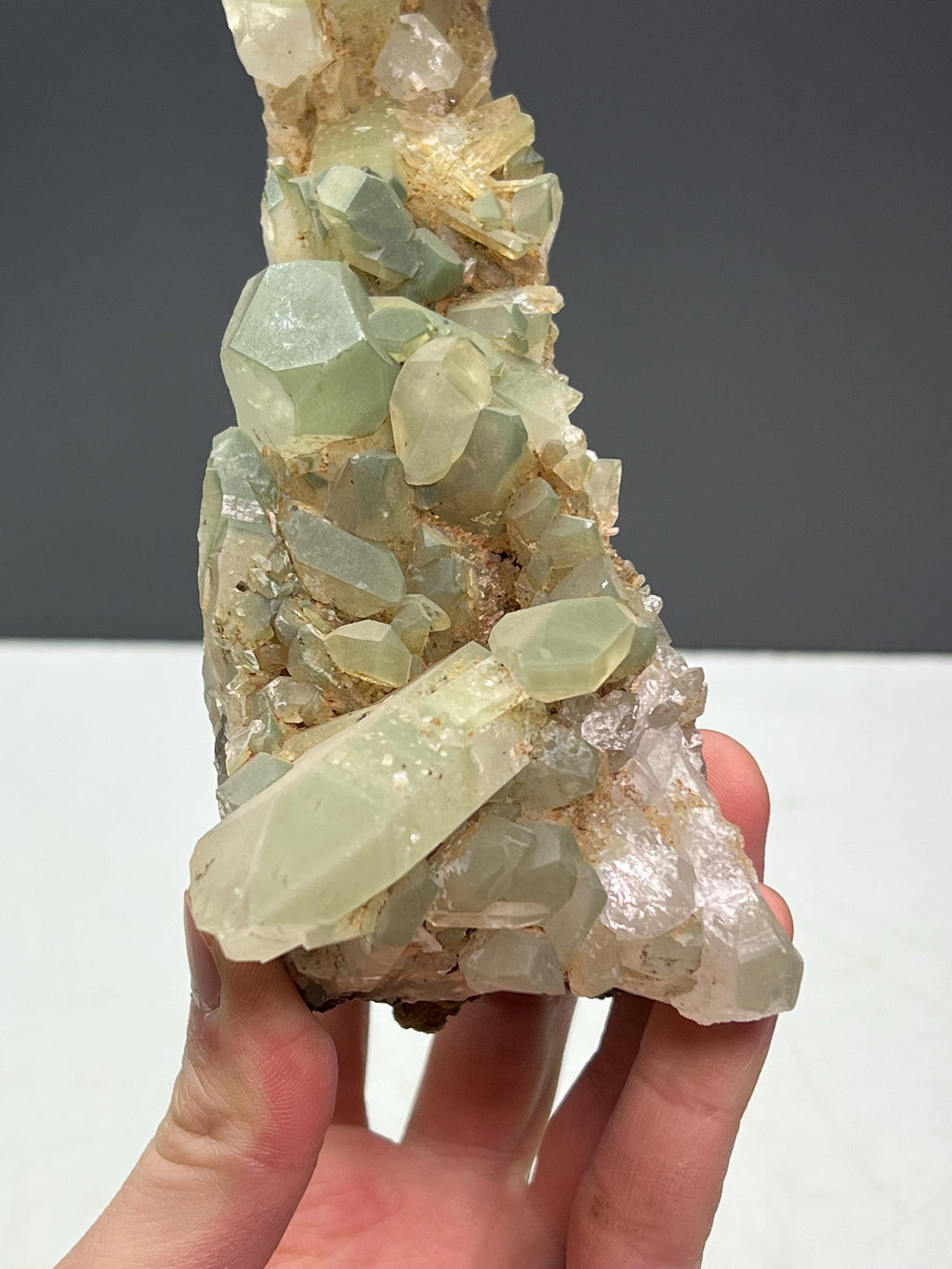 Chlorite Quartz Specimen - Crystal Gemstone AE 