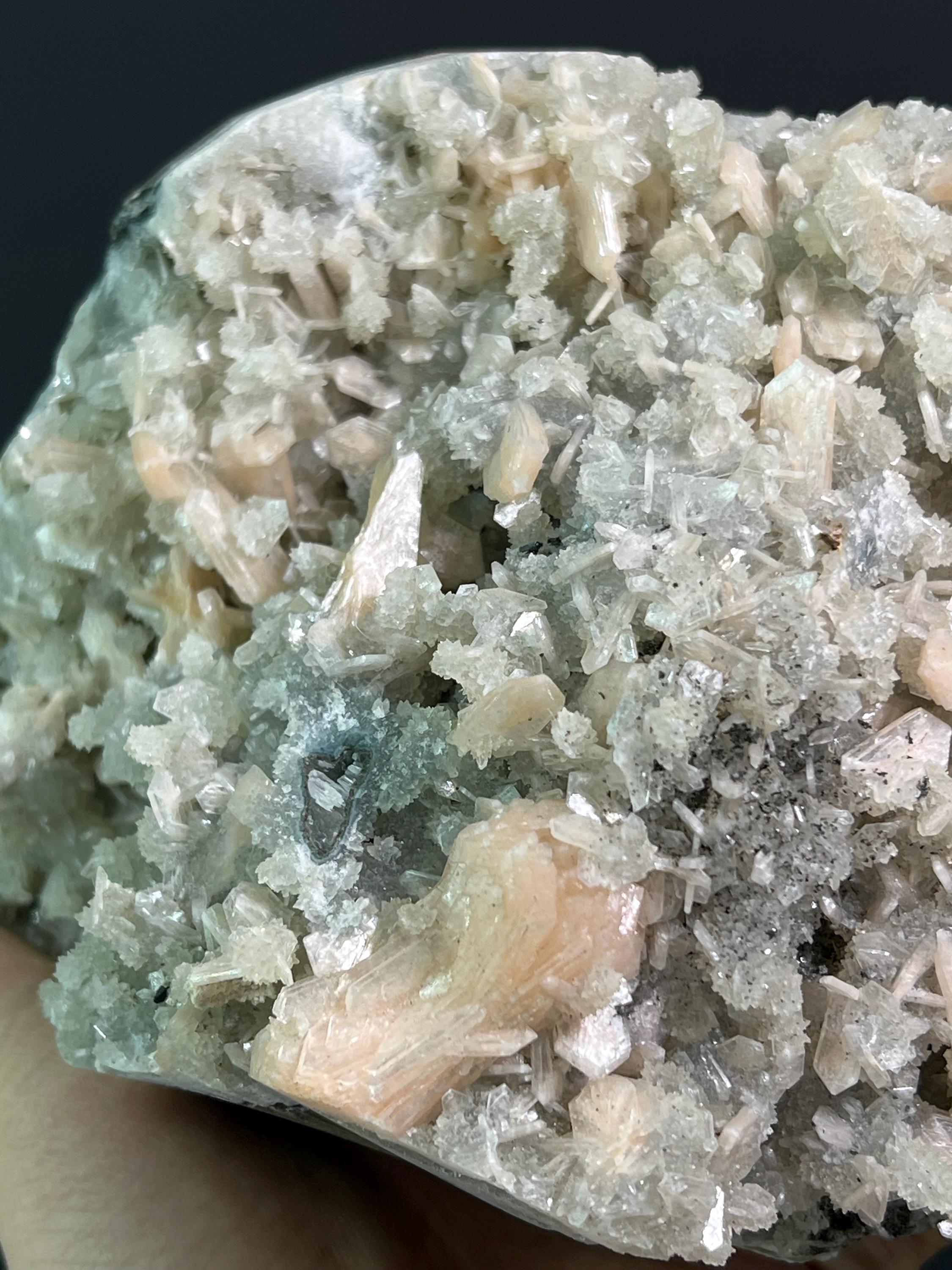 Apophyllite With Stilbite - Crystal Gemstone AE 