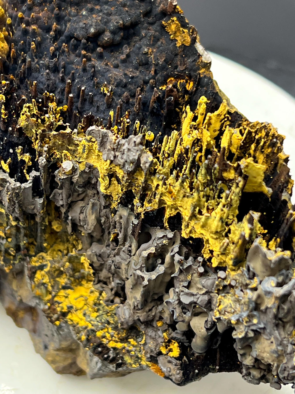 Very Showy, Limonite And Specularite With Stalactite Goethite Specimen - Crystal Gemstone AE 