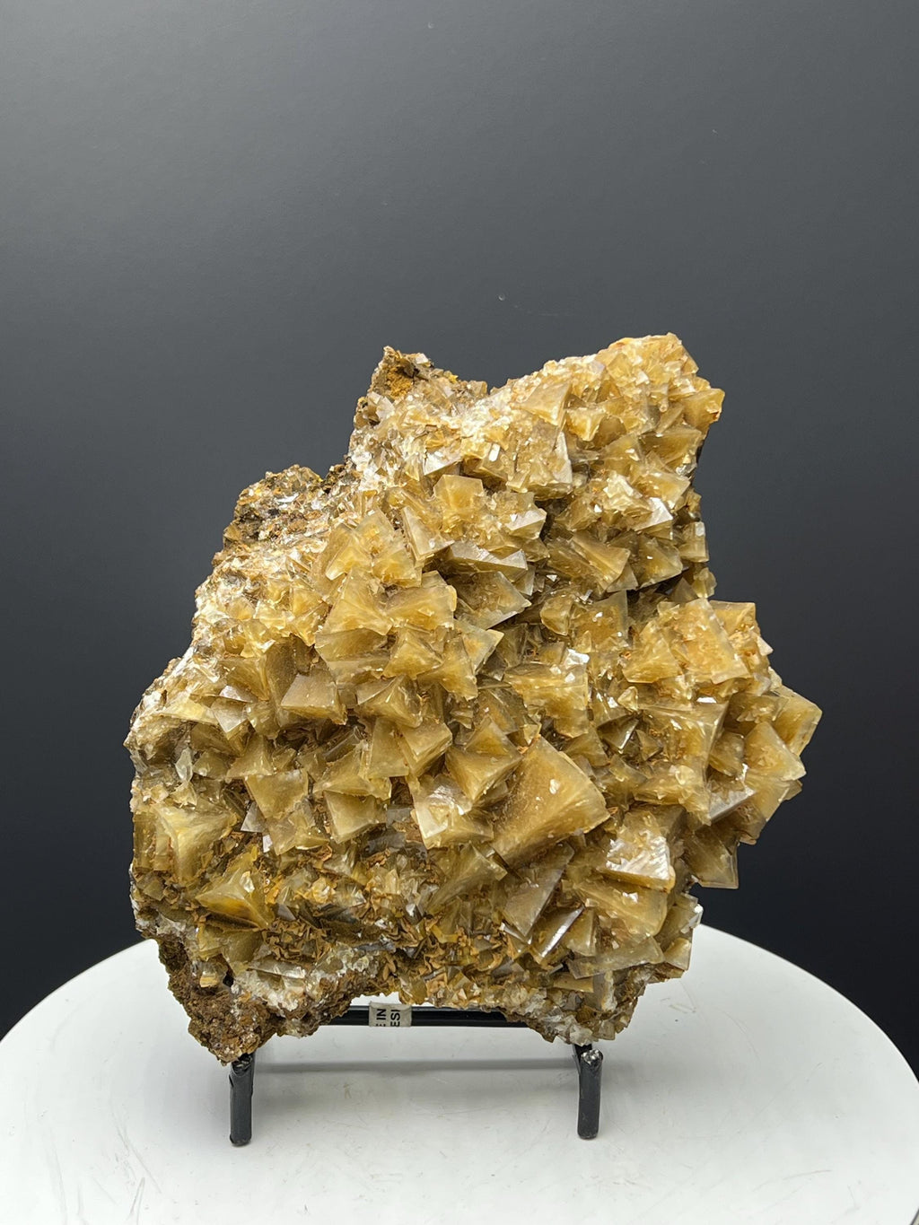 Very Special Orange Crystal Calcite Specimen - Crystal Gemstone AE 