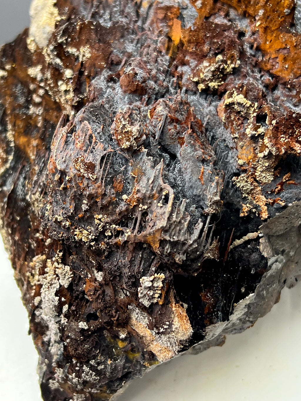Museum Grade! Limonite And Specularite With Velvet Function Stalactites Goethite - Crystal Gemstone AE 