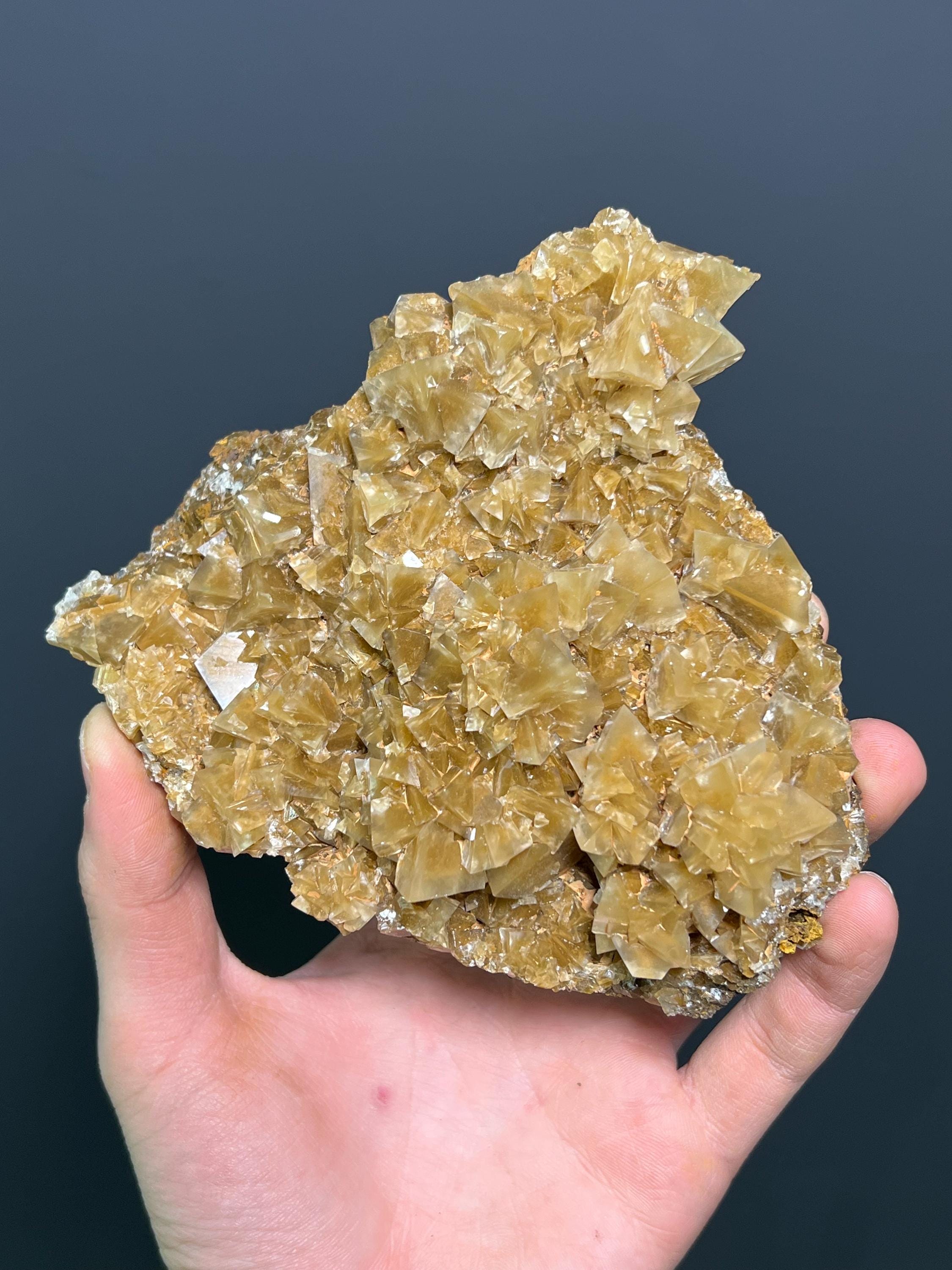 Special Formation Crystal Calcite Specimen, 568gram - Crystal Gemstone AE 