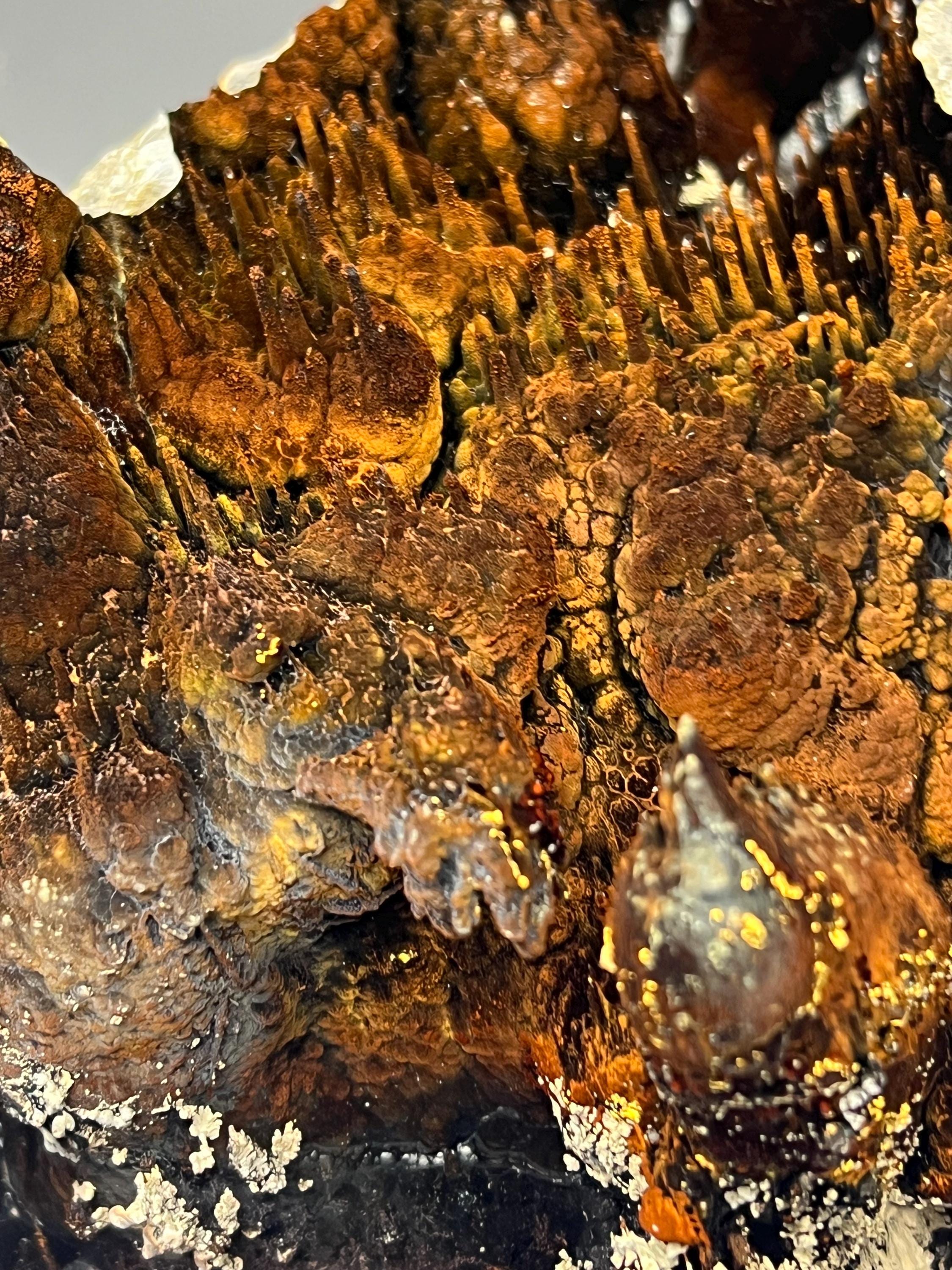 Museum Quality Extra Large Limonite With Stalactite Goethite, For Special Collector Item - Crystal Gemstone AE 