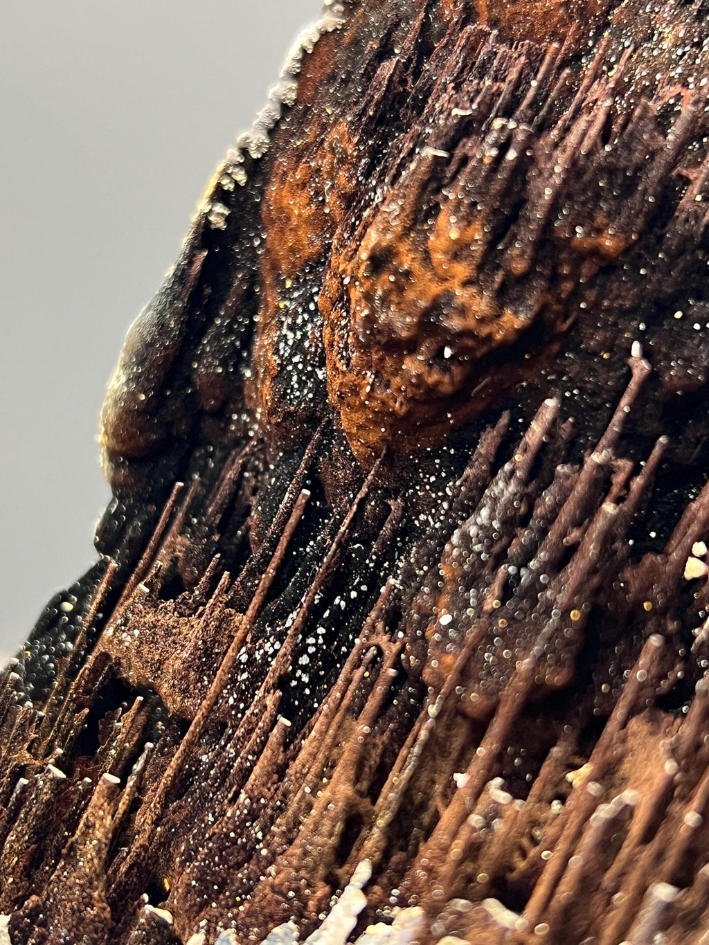 Museum Grade, Very Special Limonite And Specularite With Stalactite Goethite, For Special Collections - Crystal Gemstone AE 