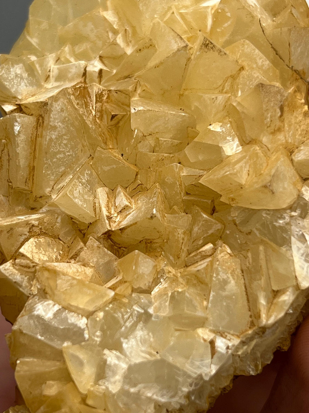 Orange Crystal Calcite Mineral, From Turkey - Crystal Gemstone AE 