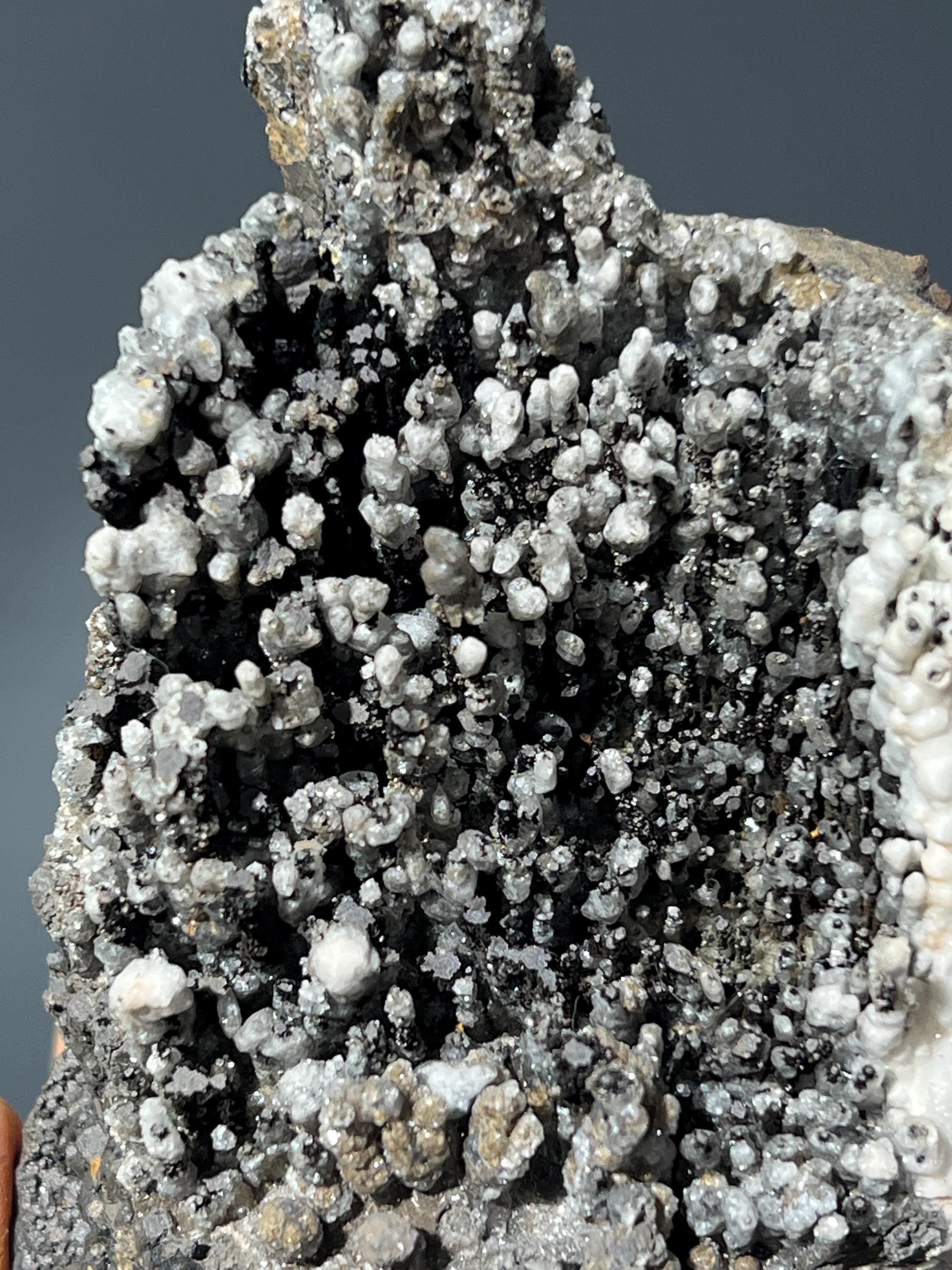 Museum Quality, Unique Crystal Calcite On Stalactite Goethite - Crystal Gemstone AE 