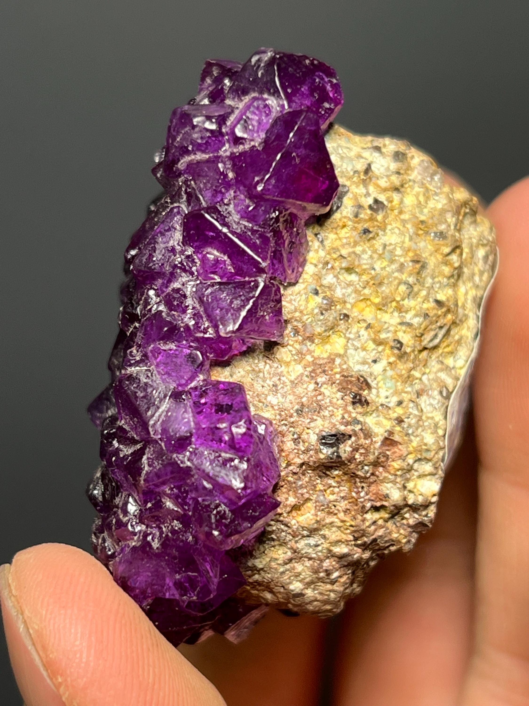 Picromerite (Schoenite) Cyanochroite On Matrix, 76gram - Crystal Gemstone AE 