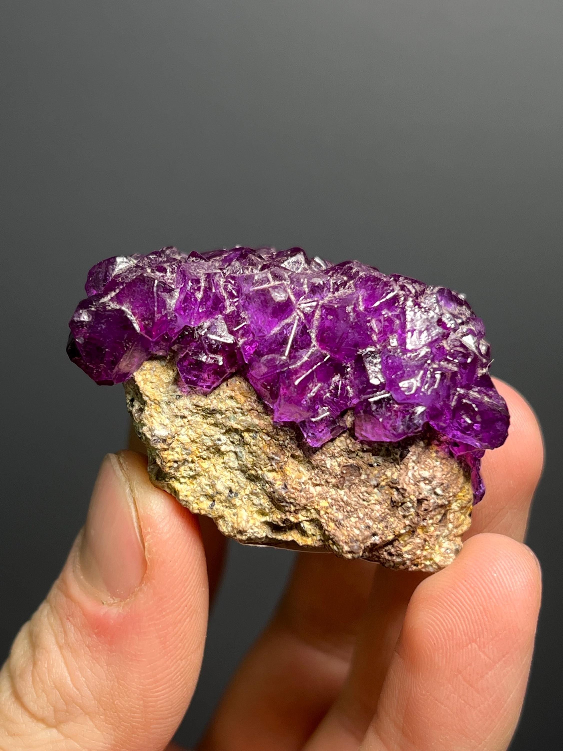 Picromerite (Schoenite) Cyanochroite On Matrix, 76gram - Crystal Gemstone AE 
