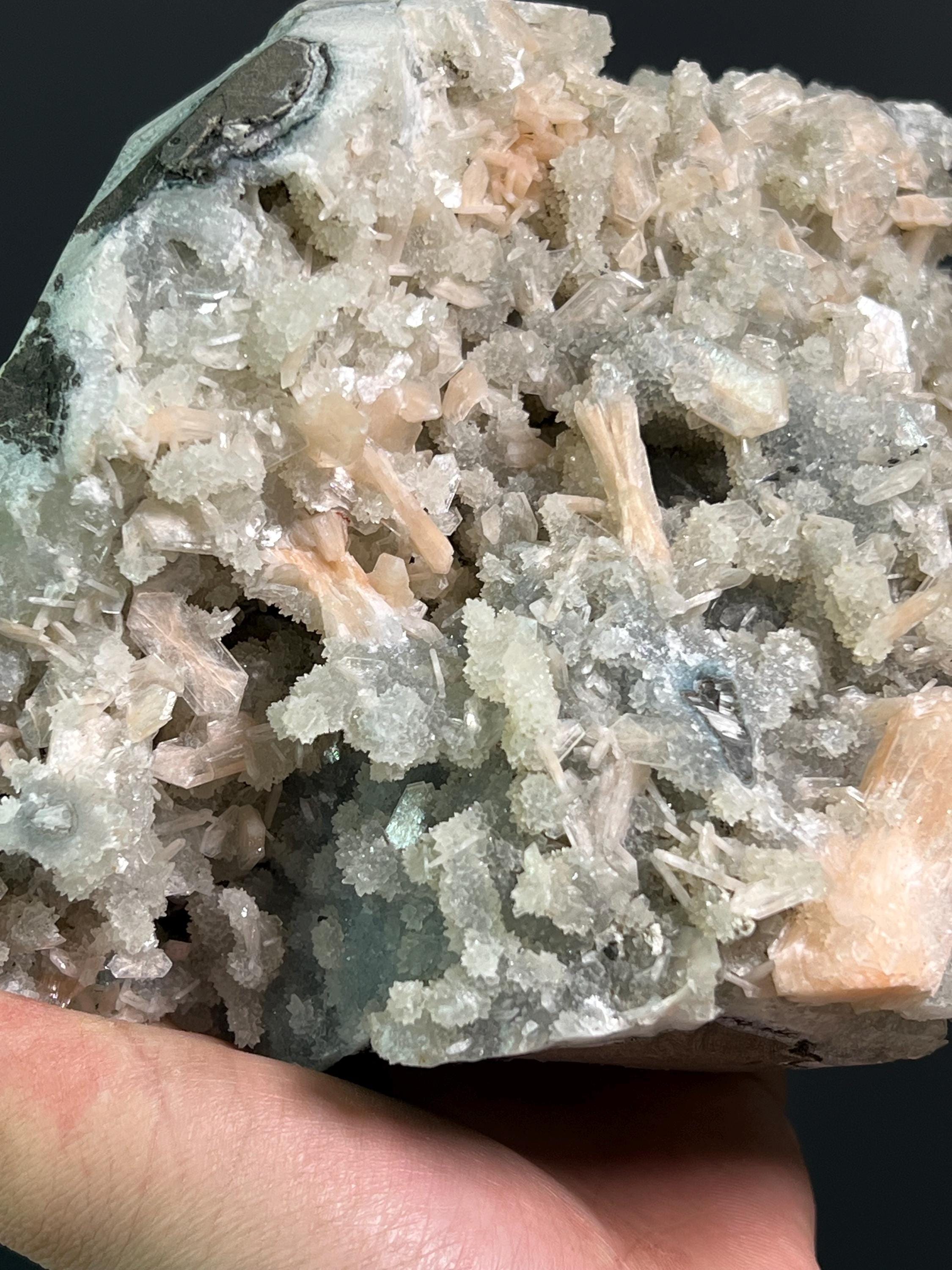 Apophyllite With Stilbite - Crystal Gemstone AE 