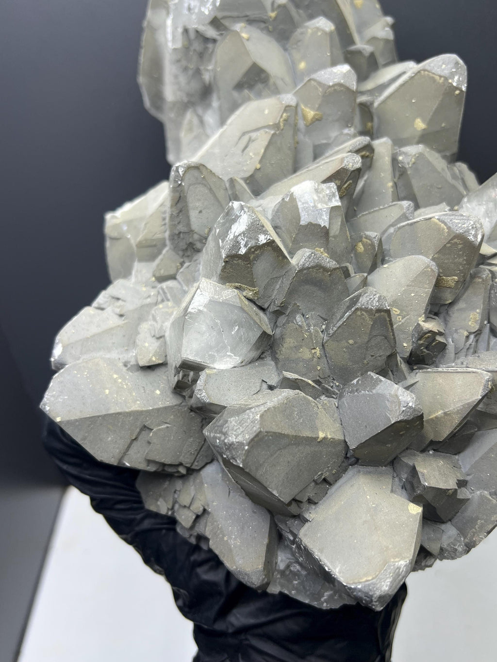 Museum Quality! Extra Large Pyrite With Gray Crystal Calcite - Crystal Gemstone AE 