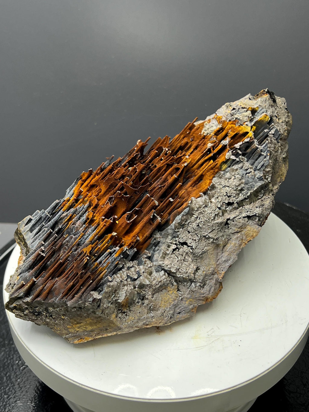 Museum Grade Very Showy Limonite With Velvet Function Stalactite Goethite, For Special Collection - Crystal Gemstone AE 