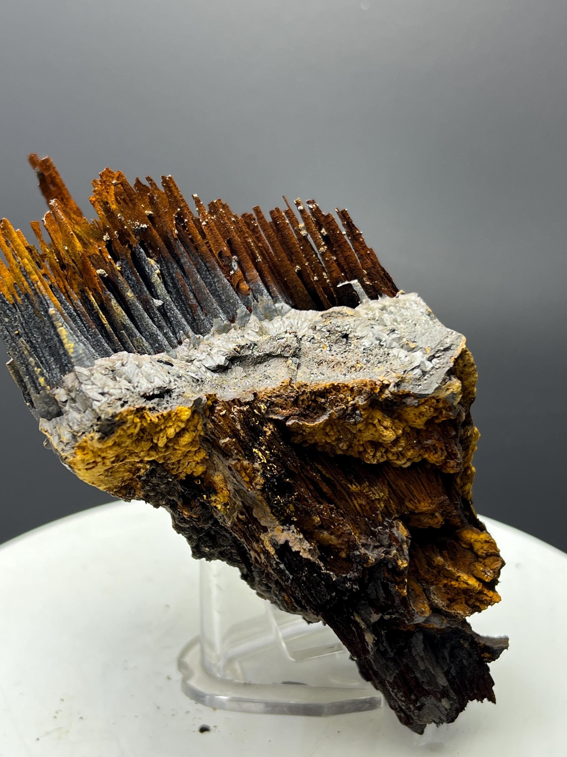 Limonite And Specularite With Velvet Function Stalactite Goethite Specimen - Crystal Gemstone AE 