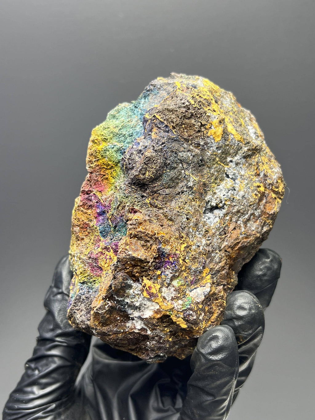 Natural Colourful Iridescent Goethite - Crystal Gemstone AE 