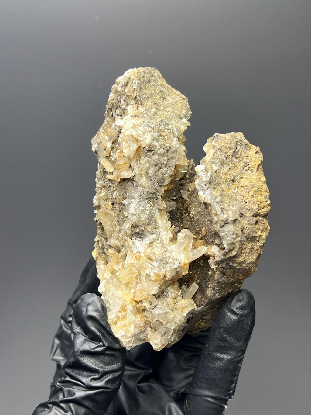 Barite Crystals With Chalcedony - Crystal Gemstone AE 