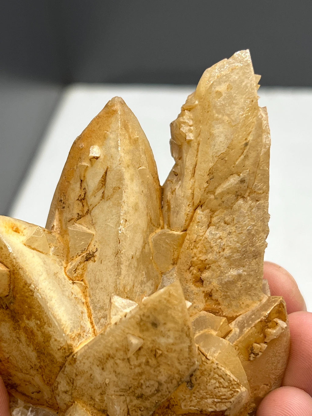 Orange Crystal Calcite Mineral, From Turkey - Crystal Gemstone AE 