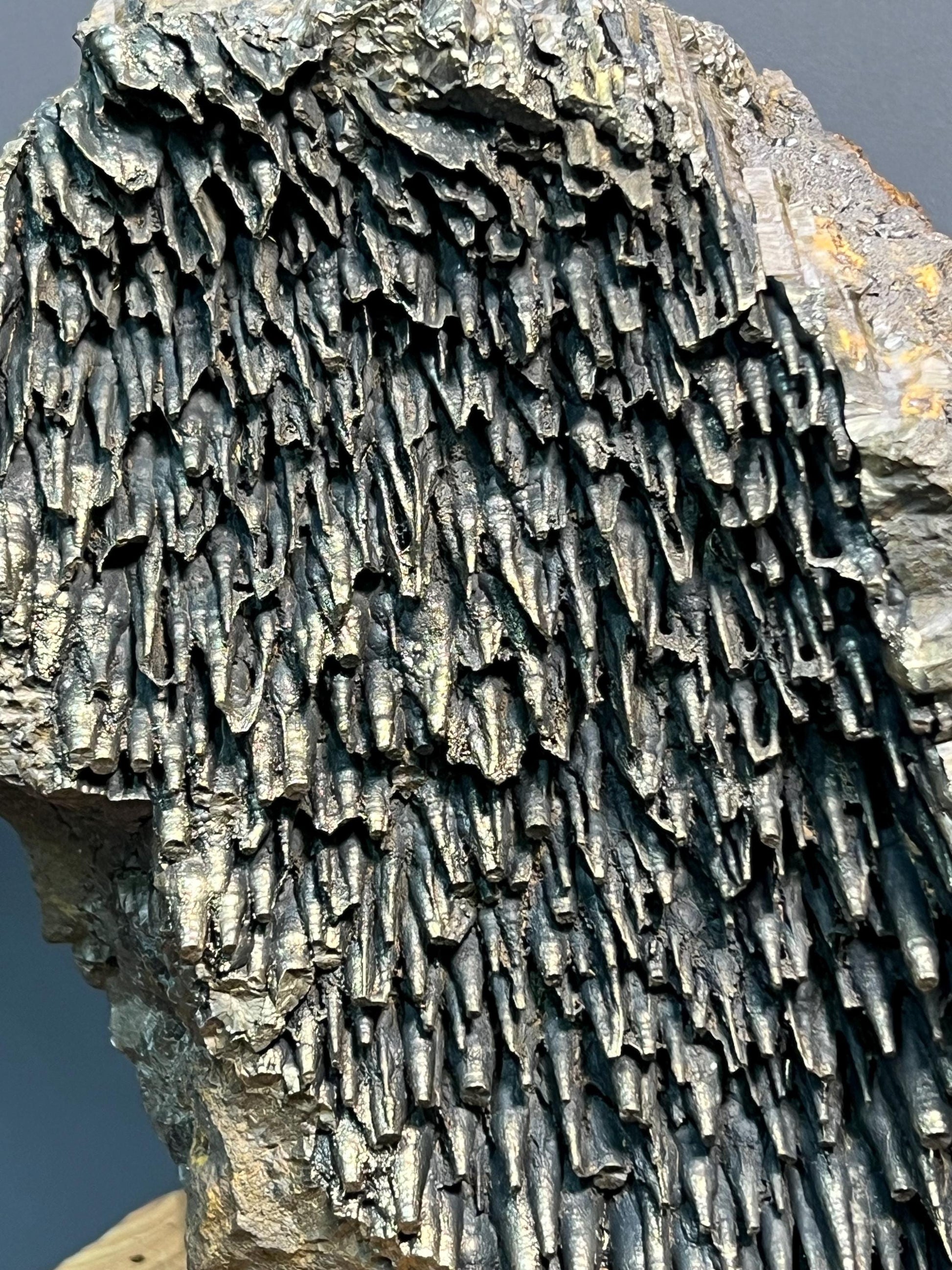 Museum Grade Very Special Golden Color Stalactite Goethite, For Special Collection - Crystal Gemstone AE 