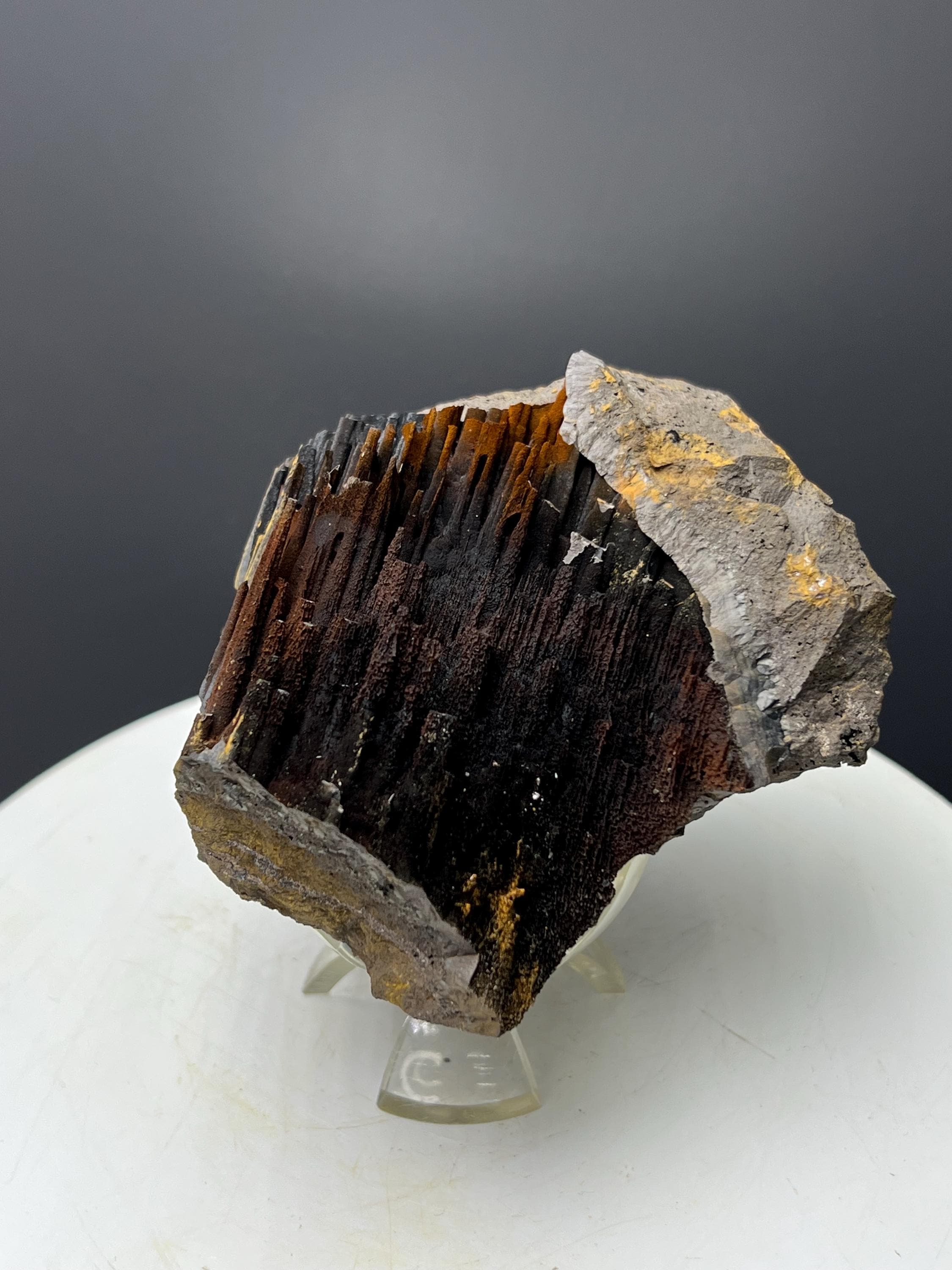 Limonite With Velvet Function Stalactite Goethite, For Special Collection - Crystal Gemstone AE 