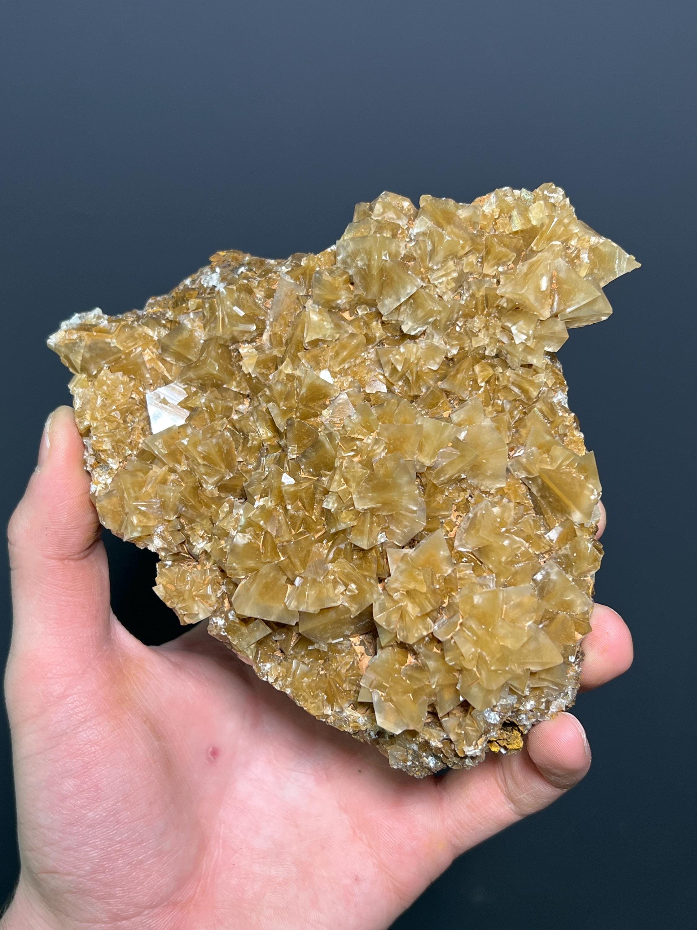 Special Formation Crystal Calcite Specimen, 568gram - Crystal Gemstone AE 