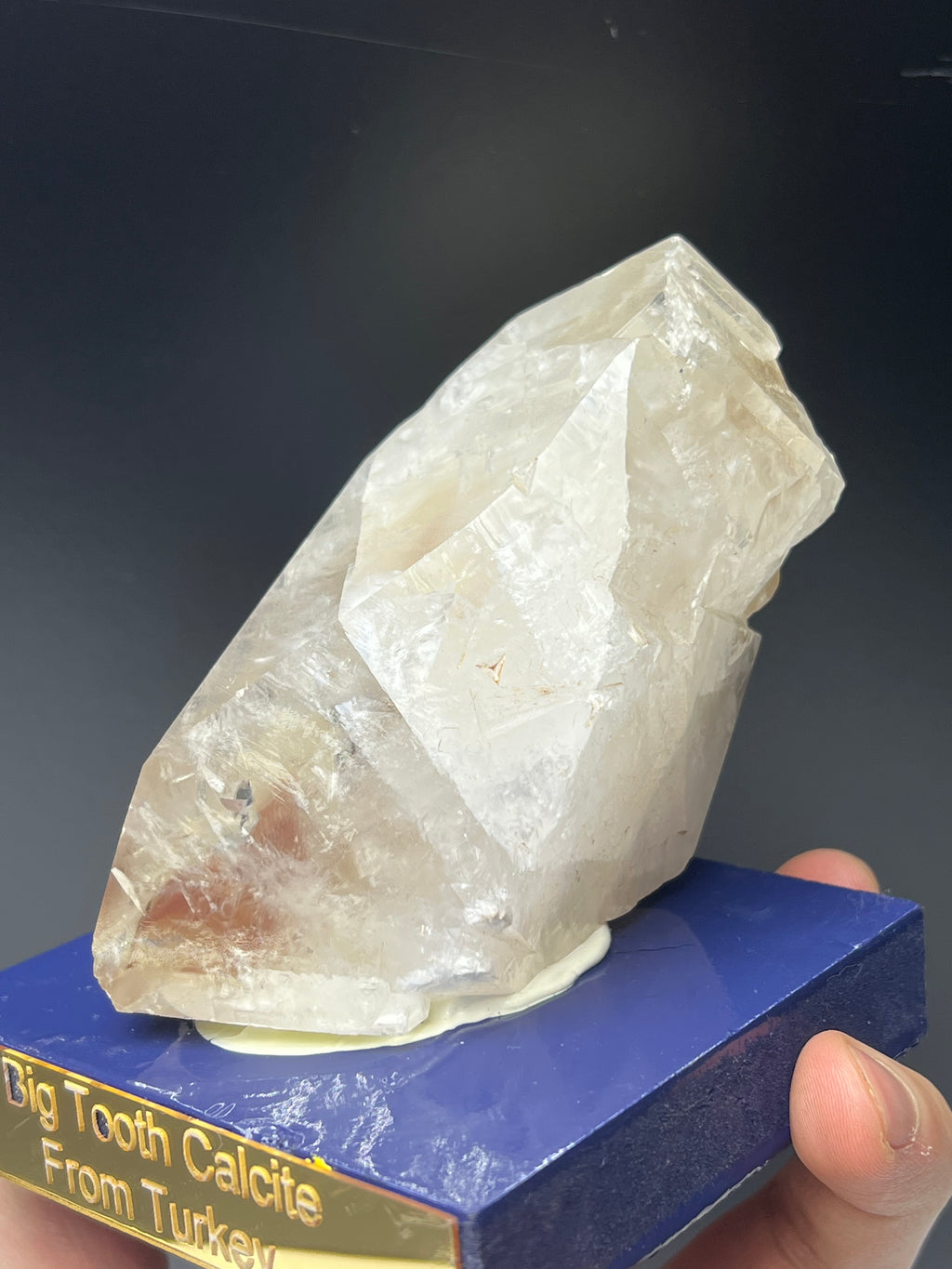 Big Tooth Clear Crystal Calcite Specimen