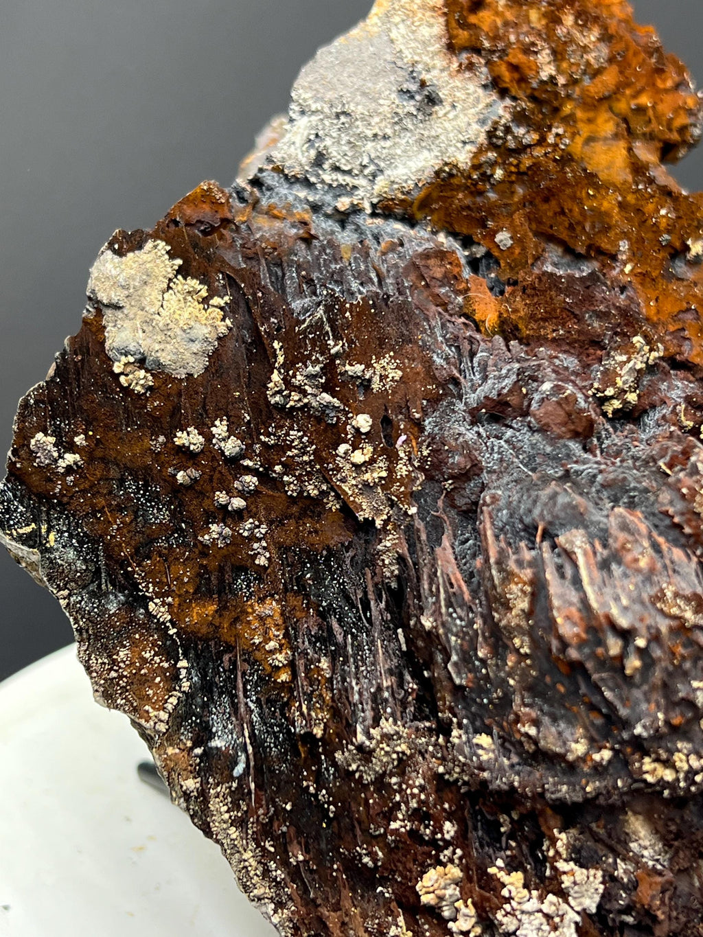 Museum Grade! Limonite And Specularite With Velvet Function Stalactites Goethite - Crystal Gemstone AE 