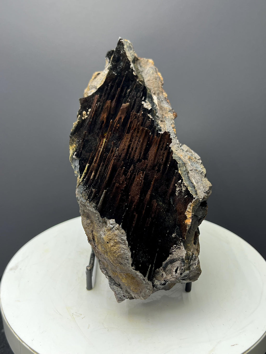 Museum Grade, Limonite With Stalactite Goethite, For Special Collection - Crystal Gemstone AE 