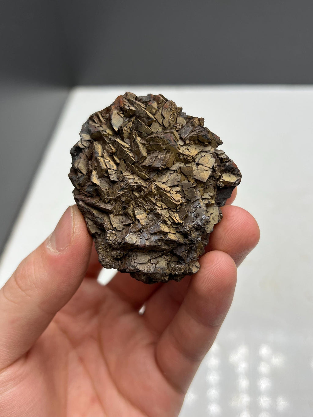 Very showy limonite on iron siderite, From Turkey - Crystal Gemstone AE 
