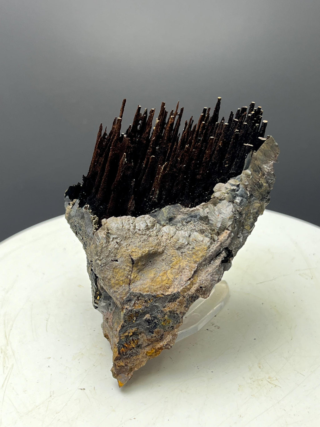 Showy Limonite With Stalactite Goethite, For Special Collection - Crystal Gemstone AE 