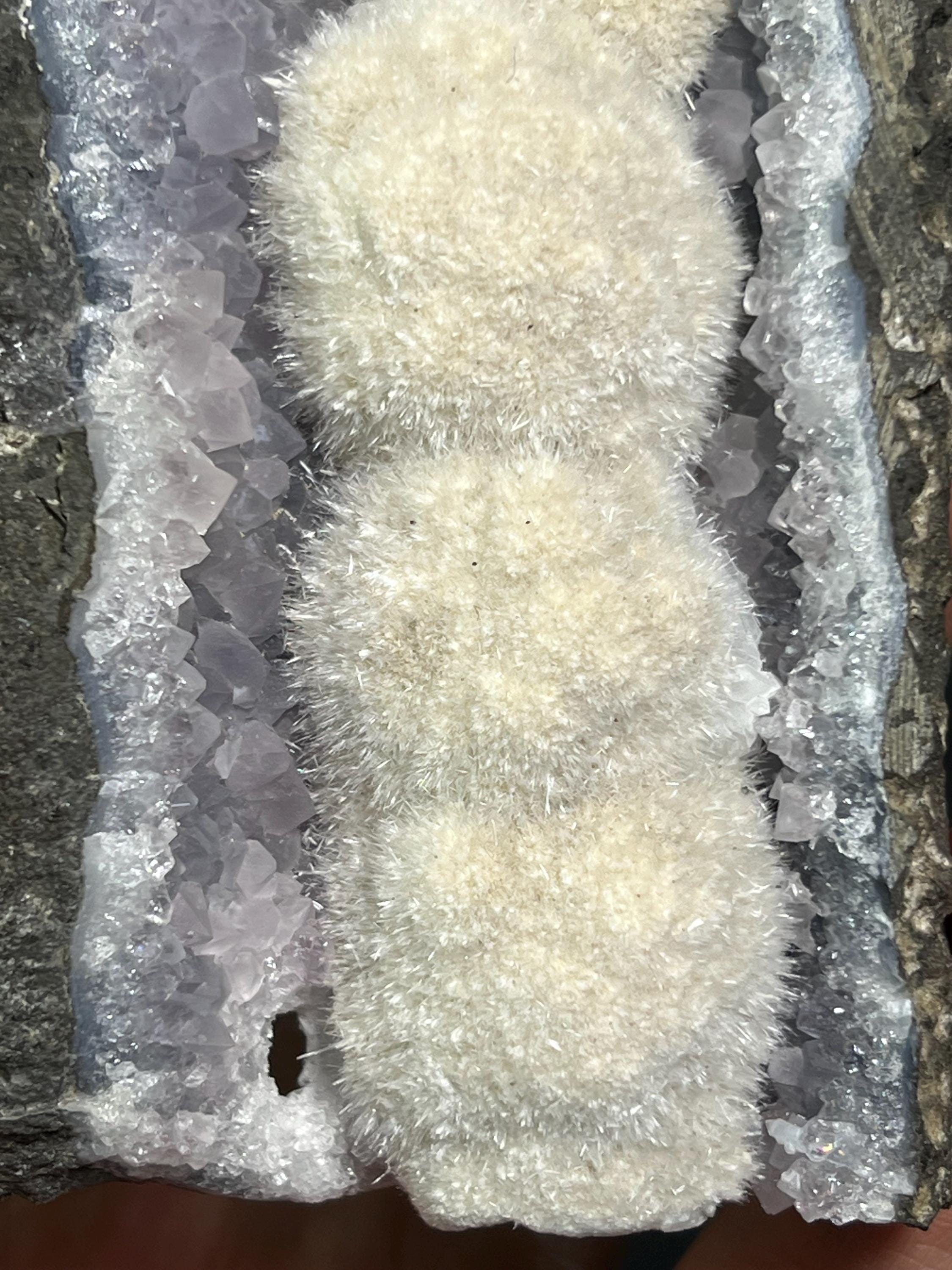 Okenite Amethyst Specimen, 428gram - Crystal Gemstone AE 