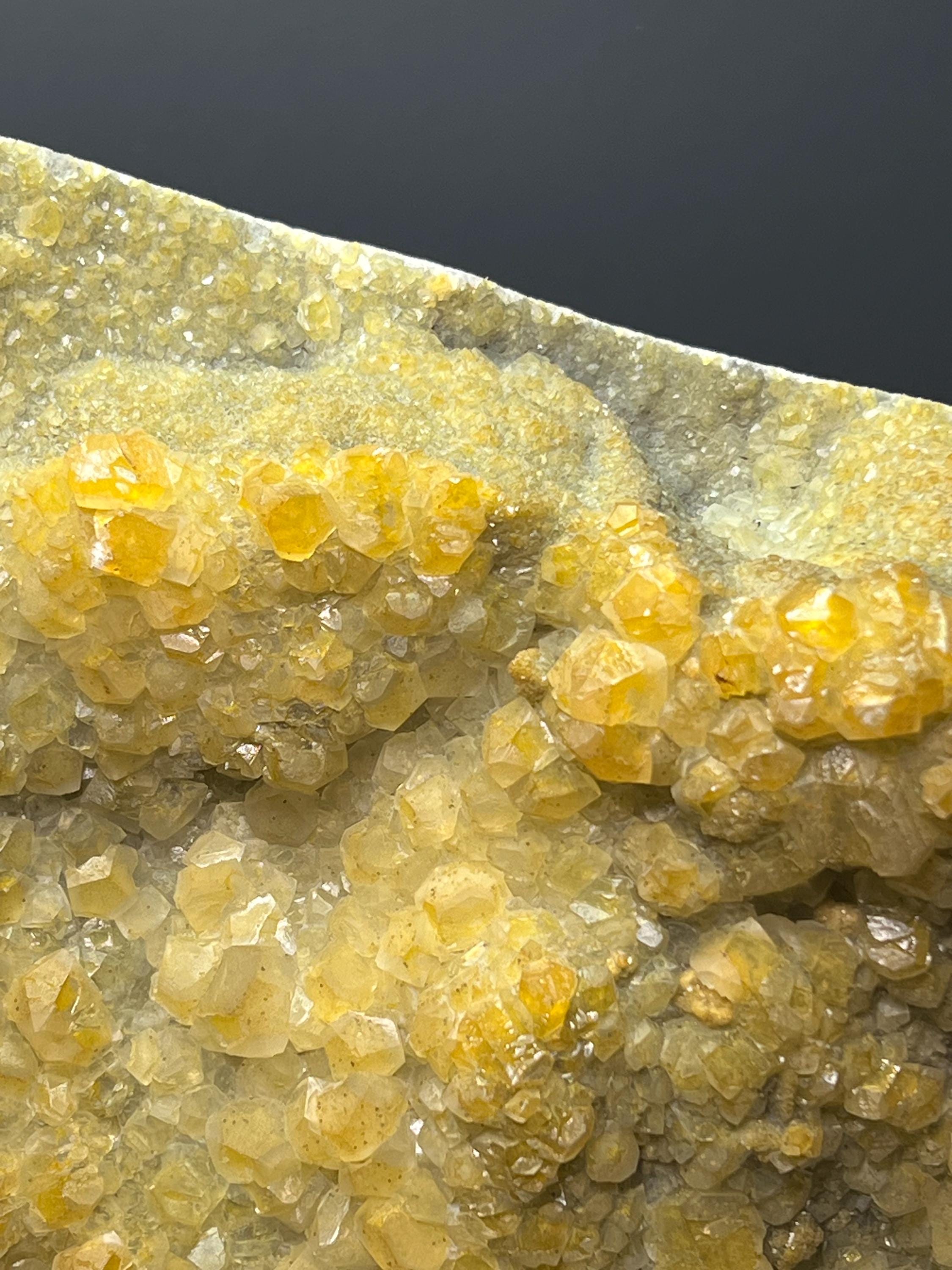 Extra Large Very Showy Orange Crystal Calcite Specimen - Crystal Gemstone AE 