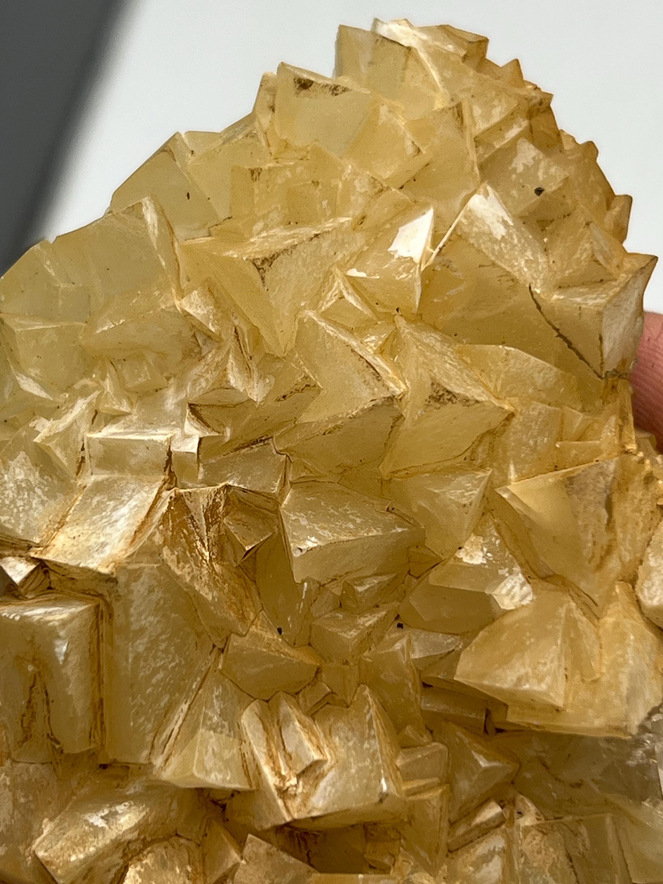 Orange Crystal Calcite Mineral, From Turkey - Crystal Gemstone AE 