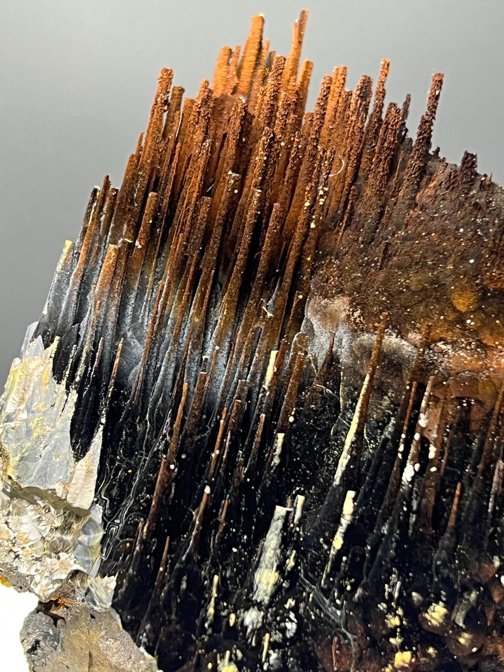 Museum Grade, Limonite And Specularite With Stalactite Goethite, For Special Collection - Crystal Gemstone AE 